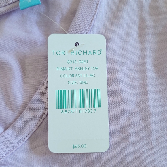 Tori Richard Ashley Top in Lilac💜 - NWT - Picture 12 of 12